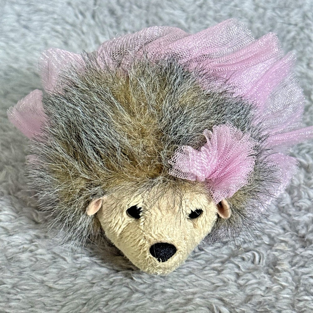 Douglas Hedgehog Plush 6" Brown Stuffed Animal Mini Soft Toy Ballerina Outfit